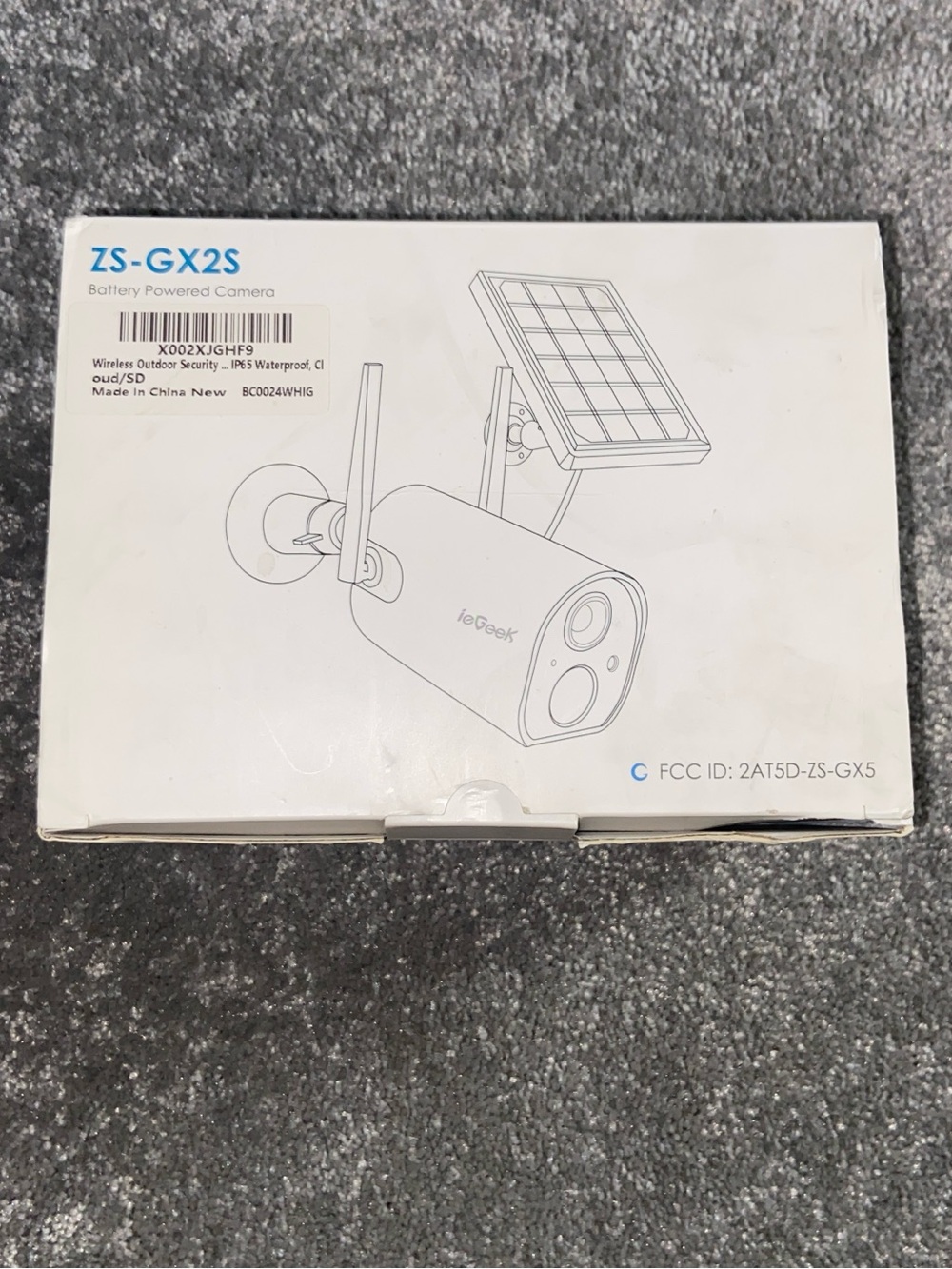 NEW Wireless ieGeek ZS-GX2S outdoor security camera, in Box